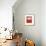 White over Red-Mark Rothko-Framed Art Print displayed on a wall