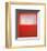 White over Red-Mark Rothko-Framed Art Print