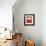 White over Red-Mark Rothko-Framed Art Print displayed on a wall