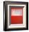 White over Red-Mark Rothko-Framed Art Print