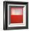 White over Red-Mark Rothko-Framed Art Print