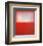 White over Red-Mark Rothko-Framed Art Print