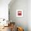 White over Red-Mark Rothko-Framed Art Print displayed on a wall