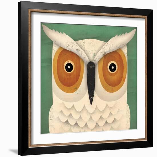 White Owl-Ryan Fowler-Framed Premium Giclee Print