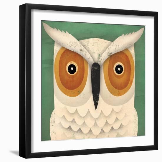 White Owl-Ryan Fowler-Framed Premium Giclee Print