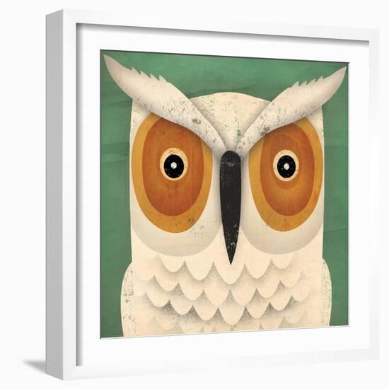 White Owl-Ryan Fowler-Framed Premium Giclee Print