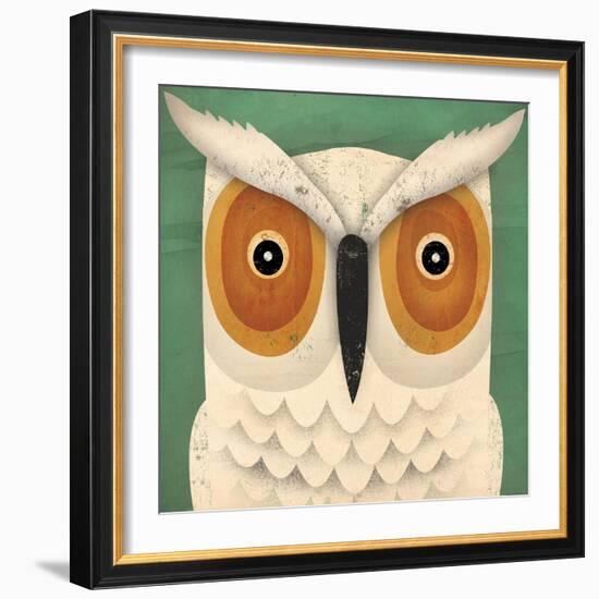 White Owl-Ryan Fowler-Framed Premium Giclee Print