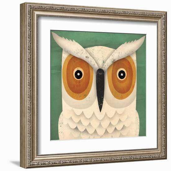 White Owl-Ryan Fowler-Framed Art Print