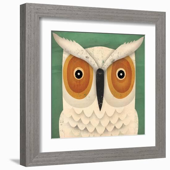 White Owl-Ryan Fowler-Framed Art Print