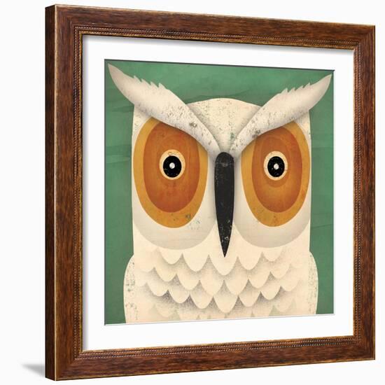 White Owl-Ryan Fowler-Framed Art Print