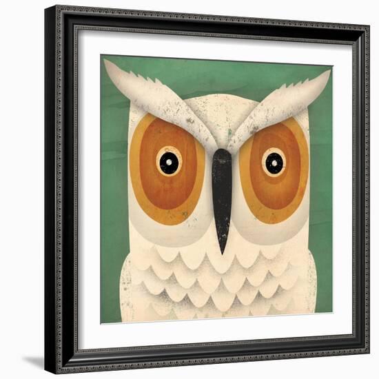 White Owl-Ryan Fowler-Framed Art Print