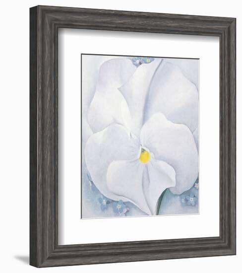 White Pansy, c.1927-Georgia O'Keeffe-Framed Art Print