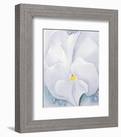 White Pansy, c.1927-Georgia O'Keeffe-Framed Art Print