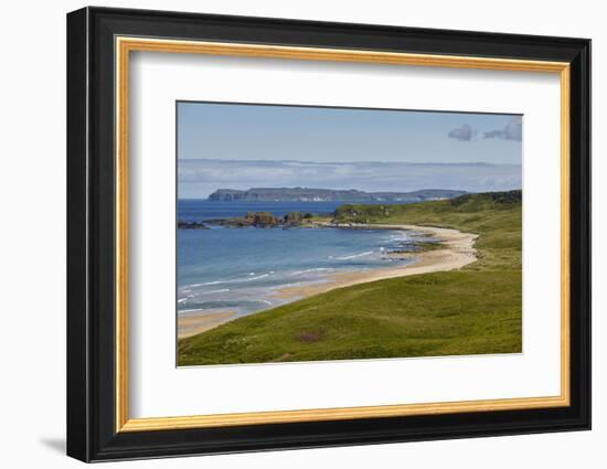 White Park Bay, near Giant's Causeway, County Antrim, Ulster, Northern Ireland, United Kingdom, Eur-Nigel Hicks-Framed Photographic Print