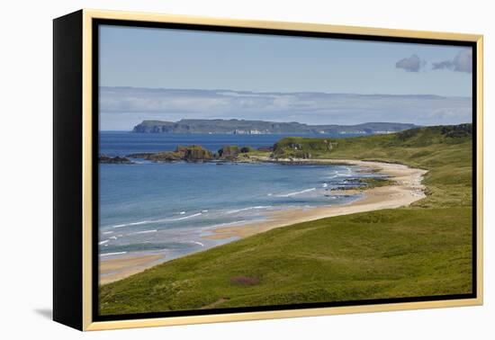 White Park Bay, near Giant's Causeway, County Antrim, Ulster, Northern Ireland, United Kingdom, Eur-Nigel Hicks-Framed Premier Image Canvas