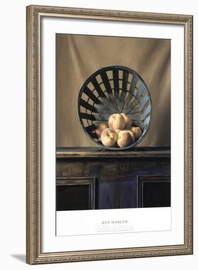 White Peaches-Ken Marlow-Framed Art Print