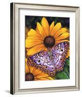 White Peacock-Marilyn Barkhouse-Framed Art Print