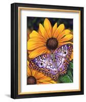 White Peacock-Marilyn Barkhouse-Framed Art Print