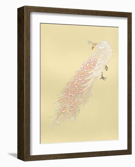 White Peacock-Haruyo Morita-Framed Art Print