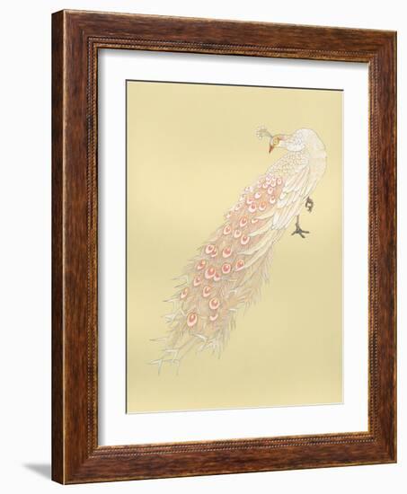 White Peacock-Haruyo Morita-Framed Art Print