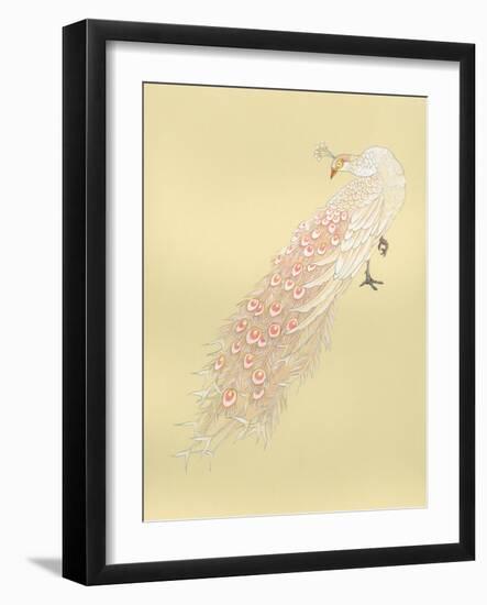 White Peacock-Haruyo Morita-Framed Art Print