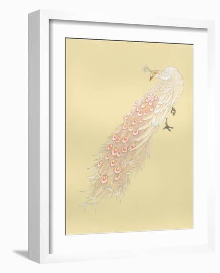 White Peacock-Haruyo Morita-Framed Art Print
