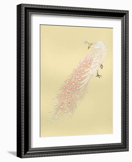 White Peacock-Haruyo Morita-Framed Art Print