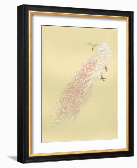 White Peacock-Haruyo Morita-Framed Art Print