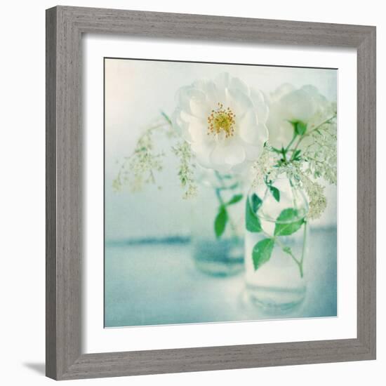 White Peonies-Sarah Gardner-Framed Photographic Print