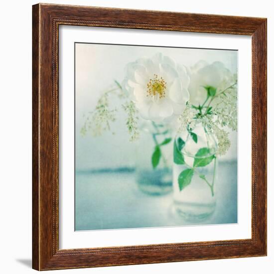 White Peonies-Sarah Gardner-Framed Photographic Print