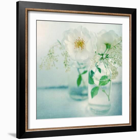 White Peonies-Sarah Gardner-Framed Photographic Print