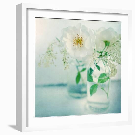 White Peonies-Sarah Gardner-Framed Photographic Print