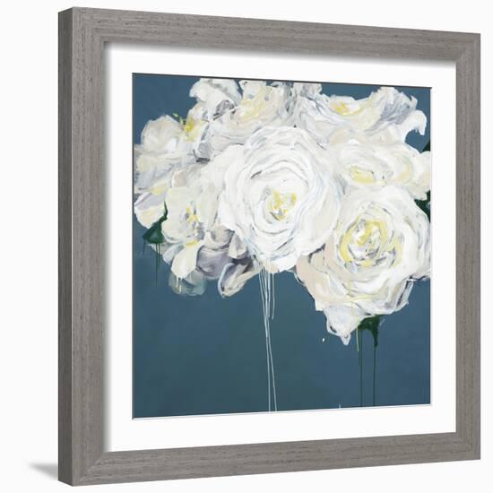 White Peonies-Kari Taylor-Framed Giclee Print