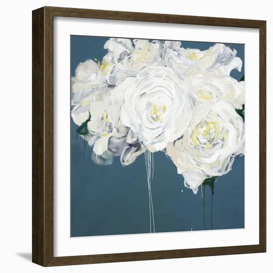 White Peonies-Kari Taylor-Framed Giclee Print