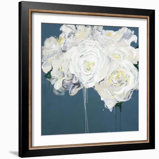 White Peonies-Kari Taylor-Framed Giclee Print