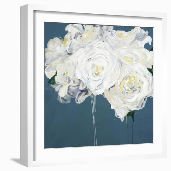 White Peonies-Kari Taylor-Framed Giclee Print