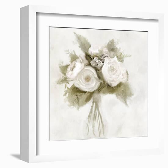 White Peonies-Kimberly Allen-Framed Art Print