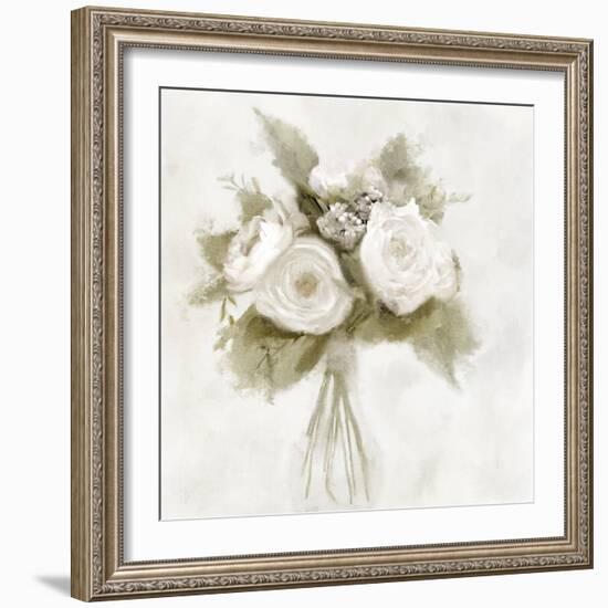 White Peonies-Kimberly Allen-Framed Art Print