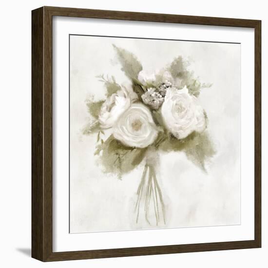 White Peonies-Kimberly Allen-Framed Art Print