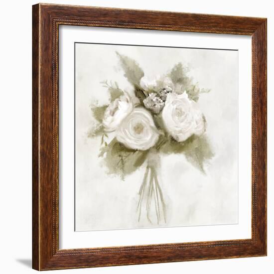 White Peonies-Kimberly Allen-Framed Art Print