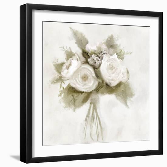 White Peonies-Kimberly Allen-Framed Art Print