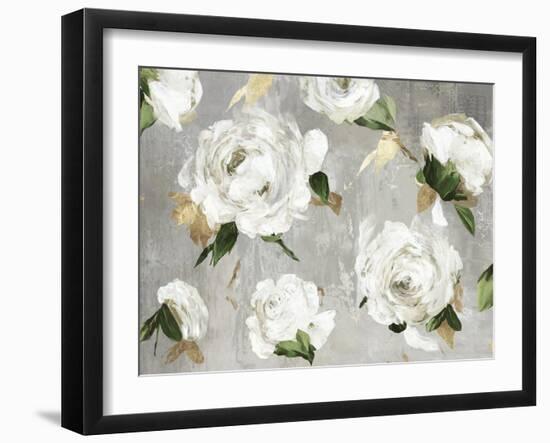 White Peony Garden-Asia Jensen-Framed Art Print