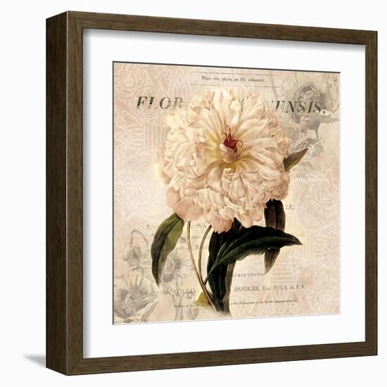 White Peony I-Carol Robinson-Framed Art Print