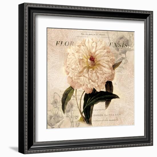 White Peony I-Carol Robinson-Framed Art Print