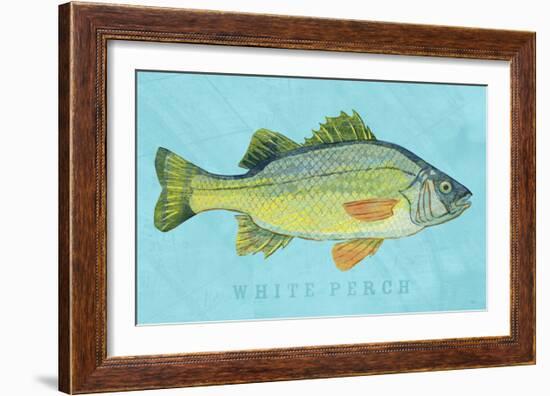 White Perch-John W^ Golden-Framed Art Print