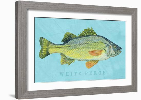 White Perch-John W^ Golden-Framed Art Print