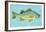 White Perch-John W^ Golden-Framed Art Print