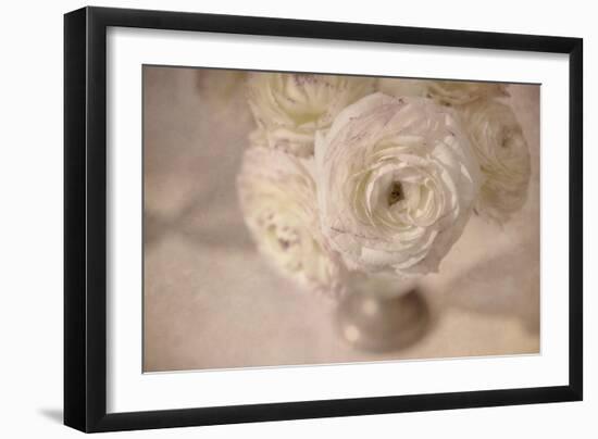 White Persian Buttercup Still Life-Cora Niele-Framed Photographic Print