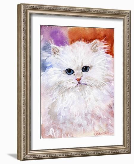 white persian cat,pets,family-sylvia pimental-Framed Art Print