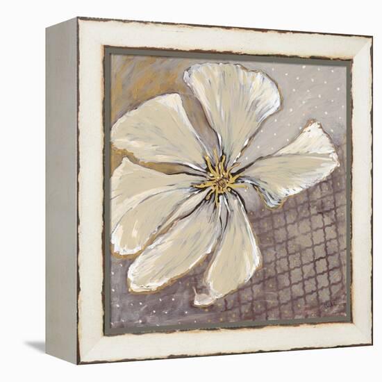 White Petals 1-Walela R.-Framed Stretched Canvas